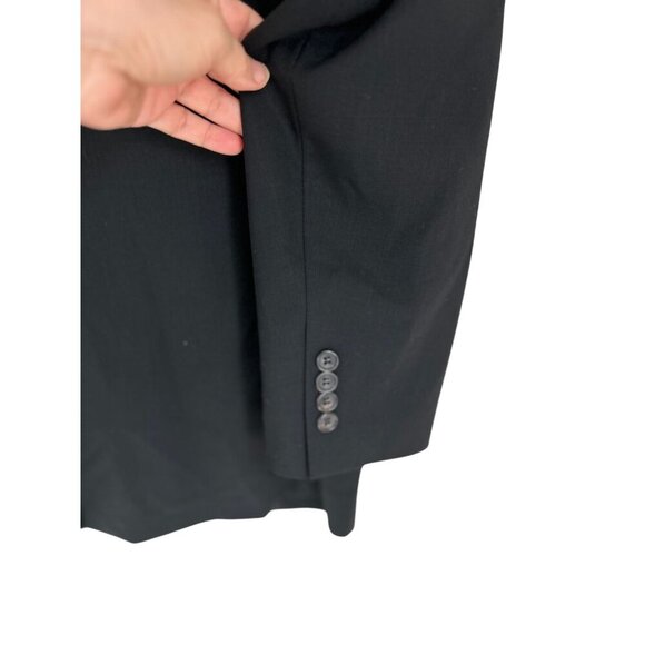 Paul Stuart Mens Classic Black Wool Suit Jacket 2 Button Notch Lapel Blazer Size - Picture 4 of 9